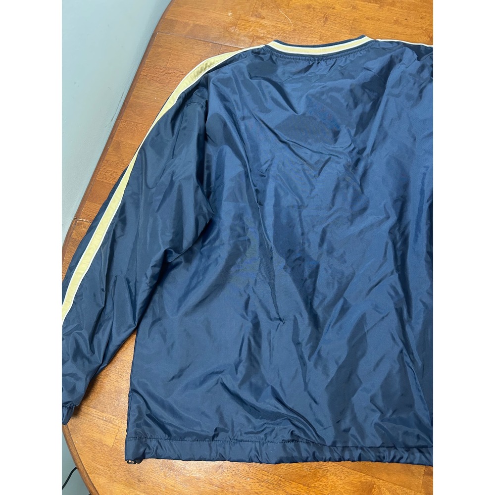 Steve and Barry's Windbreaker Mens XL Navy Notre Dame Pullover V-Neck Jacket - Picture 7 of 9